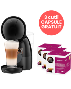 Aparat capsule cafea Krups Nescafe Dolce Gusto Piccolo XS KP1A3B10 negru, capsule cafea, capsule Krups, aparat capsule cafea, aparat Nescafe dolce, aparat krups gusto piccolo negru
