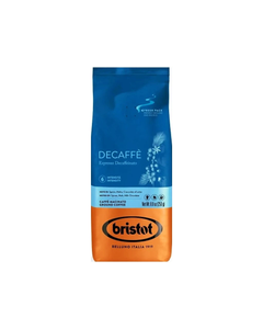 cafea bristot, cafea decofeinizata bristot, bristot decofeinizata, bristot decaf, bristot decaffe cafea macinata 250g