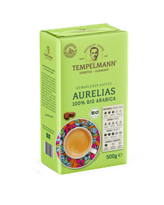 Cafea Tempelmann 500g Aurelias Bio Ground, cafea tempelmann, cafea macianta, cafea bio, cafea arabica 