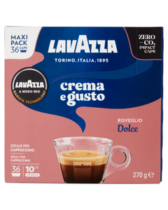 Lavazza A Modo Mio Crema e Gusto 36 capsule, capsule a modo mio, capsule lavazza, paduri lavazza, paduri a modo mio, 36 capsule a modo mio, capsule ieftine lavazza, Lavazza A Modo Mio Crema e Gusto Dolce 36 capsule cafea