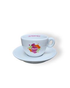 Etolia cesti ceramice cappuccino cu farfurii 6 buc