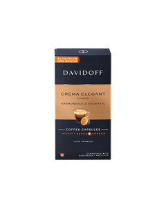 Davidoff Crema Elegant 10 capsule cafea aluminiu compatibile Nespresso, capsule nespresso, cafea nespresso, davidoff capsule, capsule davidoff nespresso, davidoff fine aroma capsule, cafea nespresso davidoff, capsule cafea, capsule cafea aluminiu, capsule