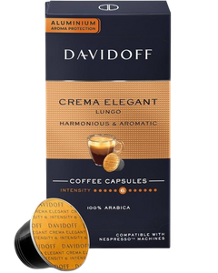 Davidoff Crema Elegant 10 capsule cafea aluminiu compatibile Nespresso, capsule nespresso, cafea nespresso, davidoff capsule, capsule davidoff nespresso, davidoff fine aroma capsule, cafea nespresso davidoff, capsule cafea, capsule cafea aluminiu, capsule