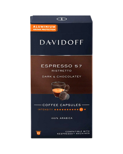 Davidoff Espresso 57 capsule aluminiu compatibile Nespresso, capsule nespresso, cafea nespresso, davidoff capsule, capsule davidoff nespresso, davidoff fine aroma capsule, cafea nespresso davidoff, capsule cafea, capsule cafea aluminiu, capsule cafea davi