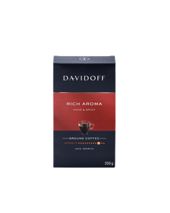 Davidoff Rich Aroma cafea macinata 250gr, davidoff, davidoff espresso, davidoff espresso 57, cafea macinata davidoff, davidoff espresso 57 cafea macinata, cafea boabe davidoff, davidoff cafe espresso, davidoff boabe, cafea premium, cafea davidoff intense,