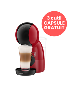 Aparat capsule cafea Krups Nescafe Dolce Gusto Piccolo XS KP1A3510 negru & rosu, aparat capsule cafea, espressor capsule, Krups Dolce Gusto, espressor manual, aparat cafea Dolce Gusto, Aparat capsule cafea Krups, Aparat capsule cafea Nescafe Dolce Gusto