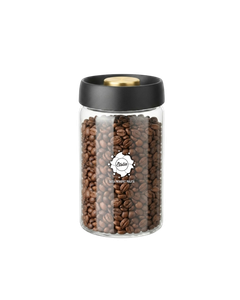 Etolia borcan sticla vacuum 1200ml, borcan vacuum cafea, borcan sticlă vacuum 1200 ml, recipient cafea boabe, recipient cafea măcinată, borcan sticlă borosilicată, borcan vacuum
