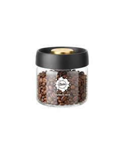 Etolia borcan sticla vacuum 400ml, borcan vacuum cafea, borcan sticlă vacuum 400 ml, recipient cafea boabe, recipient cafea măcinată, borcan sticlă borosilicată, borcan vacuum