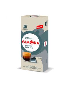 Gimoka Deciso 10 capsule cafea compatibile Nespresso, capsule nespresso, capsule compatibile nespresso, capsule cafea nespresso, capsule gimoka, capsule illy nespresso, capsule lavazza nespresso, cafea nespresso, 10 capsule cafea, capsule cafea compatibil