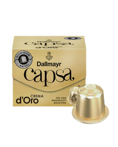 Dallmayr Capsa, dallmayr capsa lungo, dallmayr prodomo, capsule compatibile Nespresso, capsule nespresso, dallmayr nespresso, dallmayr capsa crema doro, Dallmayr Capsa Crema DOro 10 capsule compatibile Nespresso