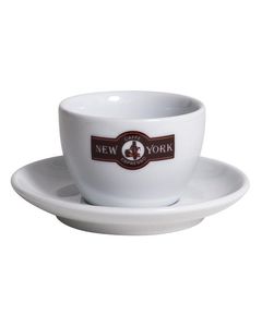 New York Caffe cesti ceramice cappuccino cu farfurii 6 buc