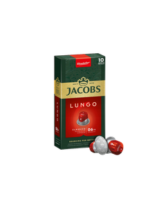 Jacobs Lungo Classico 10 capsule compatibile Nespresso, jacobs lungo nespresso, capsule nespresso, nespresso, jacobs nespresso, capsule jacobs nespresso, cafea jacobs nespresso, jacobs espresso classico, capsule nespresso jacobs espresso, 10 capsule jacob