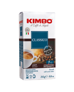 Kimbo Aroma Classico cafea macinata 250g, cafea aromata, cafea parfumata, cafea arabica, cafea boabe arabica Kimbo Aroma Gold cafea boabe cutie metalica 250g