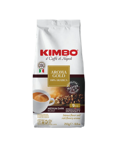 Kimbo Aroma Gold 100% Arabica 250g cafea boabe, cafea kimbo, kimbo aroma gold, cafea kimbo profesionala, cafea boabe kimbo 1kg, kimbo