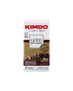 cafea aromata, cafea parfumata, cafea arabica, cafea boabe arabica Kimbo Aroma Gold cafea boabe cutie metalica 250g, Kimbo Aroma Gold cafea macinata 250g