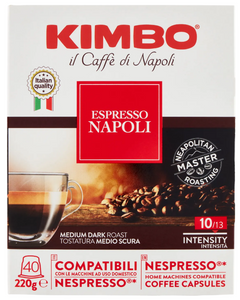 Kimbo Espresso Napoli, capsule cafea compatibile Nespresso, capsule nespresso, cafea nespresso, kimbo nespresso, cafea capsule, capsule nespresso Kimbo