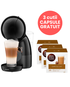 Aparat capsule cafea Krups Nescafe Dolce Gusto Piccolo XS KP1A3B10 negru, capsule cafea, capsule Krups, aparat capsule cafea, aparat Nescafe dolce, aparat krups gusto piccolo negru