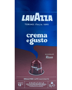 Lavazza Crema e Gusto Ricco 10 capsule aluminiu compatibile Nespresso