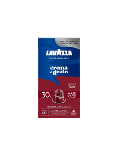 Lavazza Crema e Gusto Ricco 80 capsule aluminiu compatibile Nespresso, capsule nespresso, capsule cafea, capsule cafea lavazza, capsule lavazza crema e gusto ricco, capsule cafea lavazza nespresso, cafea capsule nespresso