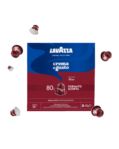 Lavazza Crema e Gusto Ricco 80 capsule aluminiu compatibile Nespresso, capsule nespresso, capsule cafea, capsule cafea lavazza, capsule lavazza crema e gusto ricco, capsule cafea lavazza nespresso, cafea capsule nespresso