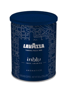 Lavazza inBlu Espresso cutie metalica 250g cafea macinata, cafea macinata Lavazza, cafea macinata cutie metal, lavazza macinata cutie metalica,18.50