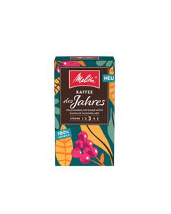 Melitta Kaffee des Jahres cafea macinata 250g este o cafea 100% Arabica. Această cafea este concepută pentru momentele cu totul speciale, cu o aromă echilibrată din punct de vedere aromatic și o notă fină de migdale, ce beneficiează de o prăjire lentă și 