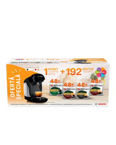 Pachet 12 cutii capsule Tassimo Jacobs + aparat cafea Bosch Style, Tassimo Jacobs, capsule Tassimo, Bosch Tassimo Style, aparat cafea Tassimo, tassimo, cafea tassimo, cafea espresso, cafea crema, cafea americano, cafea Tassimo Jacobs, aparat cafea capsule