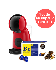 Aparat capsule cafea Krups Nescafe Dolce Gusto Piccolo XS KP1A3510 negru & rosu, aparat capsule cafea, espressor capsule, Krups Dolce Gusto, espressor manual, aparat cafea Dolce Gusto, Aparat capsule cafea Krups, Aparat capsule cafea Nescafe Dolce Gusto