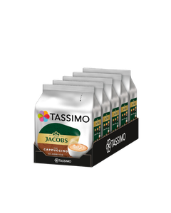 Pachet Tassimo Jacobs Cappuccino Classico 80 capsule (40 bauturi), Tassimo Jacobs, capsule cafea tassimo, capsule tassimo, Tassimo Jacobs Cappuccino classico, cafea tassimo, tassimo Jacobs cappuccino, pachet Tassimo Jacobs Cappuccino 