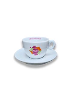 Etolia cesti ceramice latte macchiato cu farfurii 6 buc