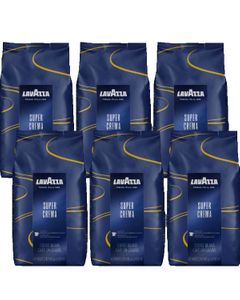 Pachet 6 x Lavazza Super Crema cafea boabe 1kg