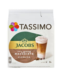 Tassimo Jacobs, capsule cafea tassimo, capsule tassimo, Tassimo Jacobs Latte Macchiato Classico, cafea tassimo, tassimo Jacobs Latte Macchiato