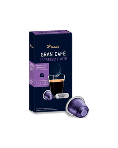 Tchibo Gran Cafe Espresso Forte 10 capsule aluminiu compatibile Nespresso, Tchibo Gran Cafe Ristretto 10 capsule aluminiu compatibile Nespresso, tchibo nespresso, capsule nespresso, nespresso capsule tchibo, capsule lavazza, capsule cafea nespresso, capsu