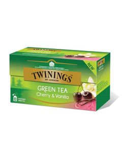 Twinings Green Cherry Vanilla ceai verde cu cirese si vanilie 25 pliculete