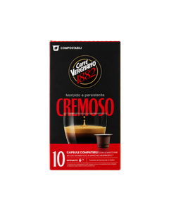 capsule vergnano, capsule vergnano nespresso, vergnano cremoso, Vergnano Cremoso 10 capsule compatibile Nespresso