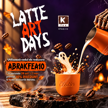 Happy Halloween! Descoperă accesoriile Barista de pe Kfea.ro și profită de 10% discount!