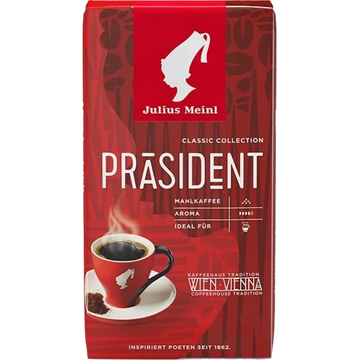 cafea julius, julius meinl prasident, cafea macinata julius meinl prasident, Julius Meinl Prasident cafea macinata 500g