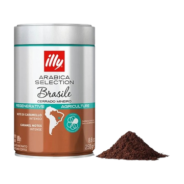 Illy Brazilia cafea macinata 250g, cafea macinata illy, illy macinata, illy arabica, illy brazilia macinata