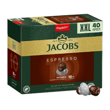 capsule nespresso, nespresso, jacobs nespresso, Jacobs Espresso Intenso 10 capsule compatibile Nespresso, capsule jacobs nespresso, cafea jacobs nespresso, jacobs espresso classico, capsule nespresso jacobs espresso, 40 capsule jacobs nespresso