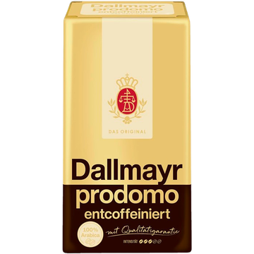 dallmayr, prodomo, dallmayr cafea, dallmayr decofeinizat, cafea dallmayr decaf, cafea, decaf, decofeinizata, cafea decofeinizata, Dallmayr Prodomo Decaf 500g cafea macinata