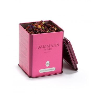 Dammann Passion Framboise ceai fructe cutie 100g, ceai, pliculete ceai, ceai dammann, ceai premium, pliculete dammann