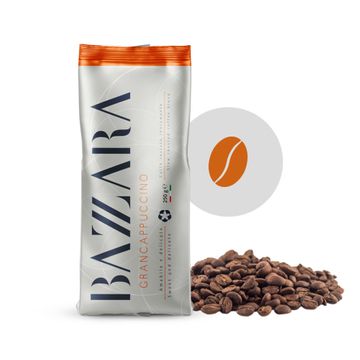 Bazzara Miscela GranCappuccino Tostato 1kg cafea boabe, cafea bazzara, bazzara boabe, cafea premium, cafea bazzara 250g