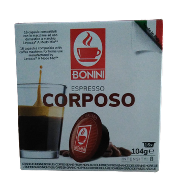 a modo mio, paduri a modo mio, capsule covim, cafea capsule, capsule a modo mio, capsule cafea, capsule ieftine, capsule aparat lavazza, Bonini Classico compatibile A Modo Mio 16 buc, Bonini Corposo compatibile A Modo Mio 16 buc
