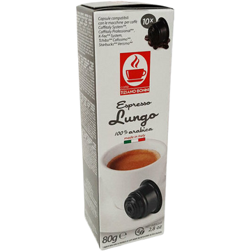 Bonini Lungo capsule cafea compatibile Caffitaly 10buc