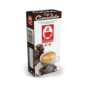 capsule nespresso, capsule compatibile, capsule compatibile Nespresso, capsule ceai nespresso, ceai aromatizant, capsule ceai ieftine, capsule nespresso ieftine, Bonini Cioccolato 10 capsule cafea compatibile Nespresso