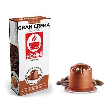 Bonini Gran Crema 10 capsule cafea compatibile Nespresso