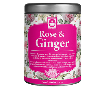 Bonini Rose & Ginger ceai plante 80gr cutie metalica 