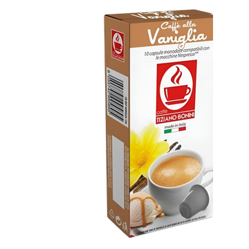 Bonini Vaniglia 10 capsule cafea compatibile Nespresso, capsule nespresso, capsule compatibile, capsule compatibile Nespresso, capsule ceai nespresso, ceai aromatizant, capsule ceai ieftine, capsule nespresso ieftine
