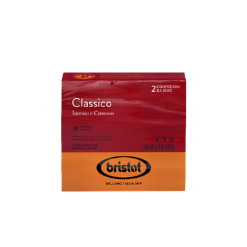 Bristot L`Americano Classico Intenso e Cremoso 2x250g cafea macinata Bristot, cafea Bristot, cafea, cafea promo, bristot cafea macinata, cafea 250g, cafea macinata promo, cafea 2x250g macinata, cafea macinata 1kg, Bristot L`Americano Dark Roast 100% Arabi