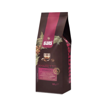 Cafe Sati Amaretto 500g cafea boabe, Cafe sati boabe, Cafe Sati cafea boabe, cafea illy, cafea Cafe Sati boabe, cafea boabe 500g, cafea Cafe Sati 500g, cafea boabe parfumata, cafea boabe cremoasa, cafea aromata, espresso, cafea espresso Cafe Sati, cafea e